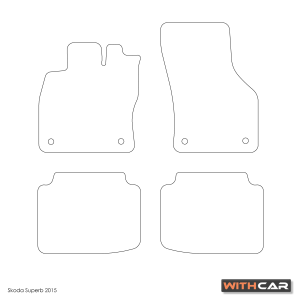 I tappetini tessili per Skoda Superb