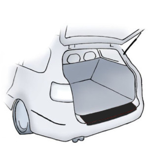 Adesivo protettivo nero per paraurti Mazda 3